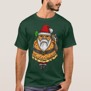 Camiseta Navidades divertidos Santa Claus Pizza Lover Gift 