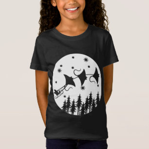 Camiseta Navidades divertidos Santa Claus Sleigh Stingrays 