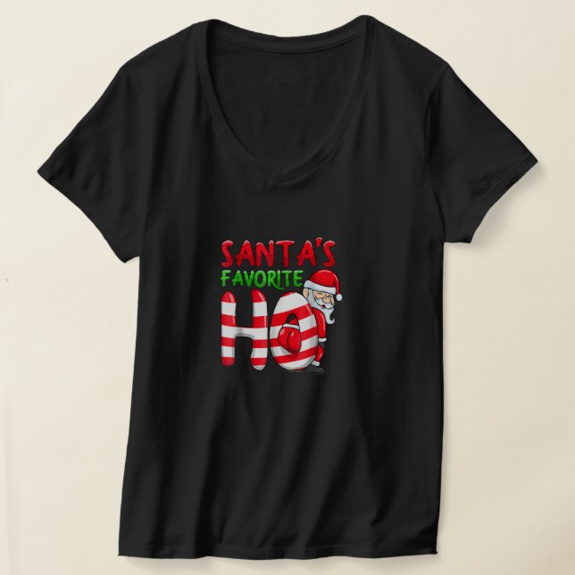Camiseta Navidades divertidos Santas Favorito Ho Santa Favo (Distribución )