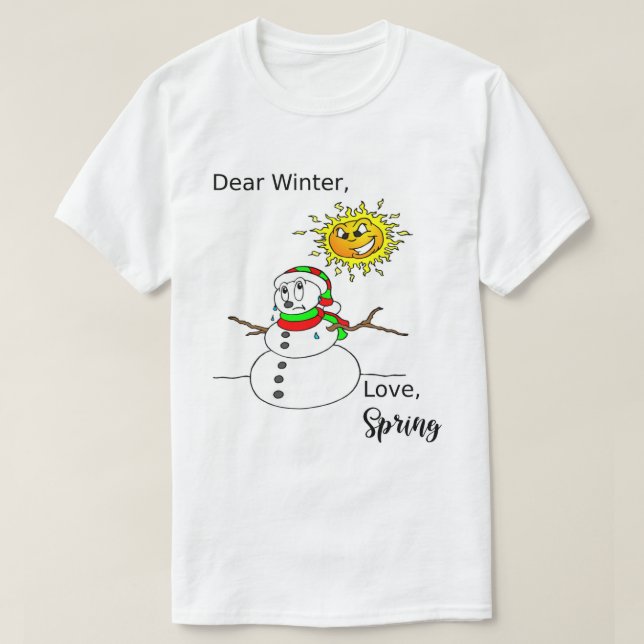 Camiseta Navidades divertidos se fusionan la primavera inve (Diseño del anverso)