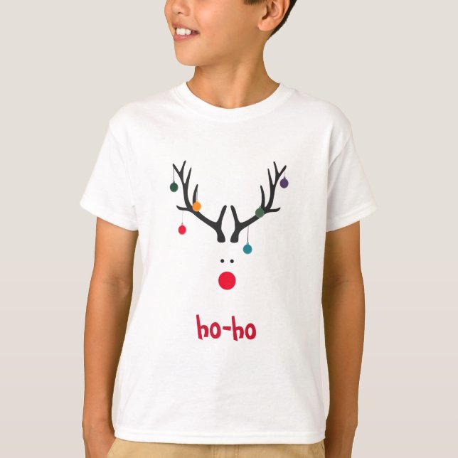 Camiseta Navidades divertidos se ponen blancos como renos (Anverso)
