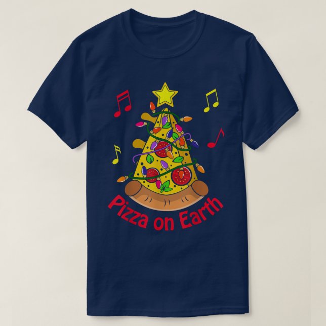 Camiseta Navidades divertidos se unen a la paz en vacacione (Diseño del anverso)