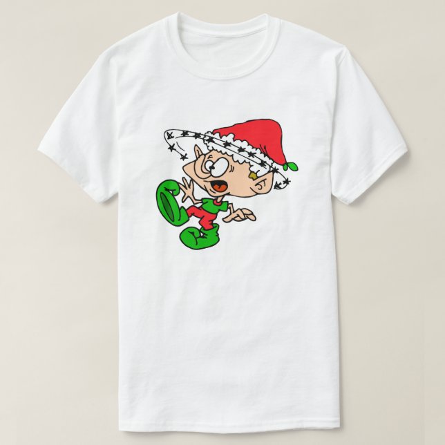 Camiseta Navidades divertidos sobrecogen humor de Navidad e (Diseño del anverso)