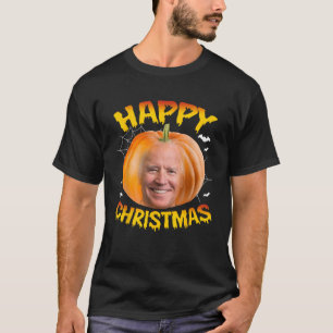 Camiseta Navidades divertidos y felices contra joe Biden Ha