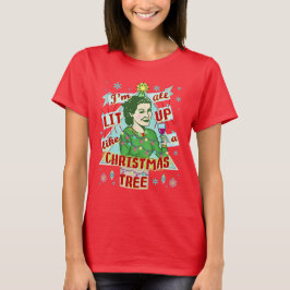 Camiseta Navidades divertidos y retro tomando humor se enci