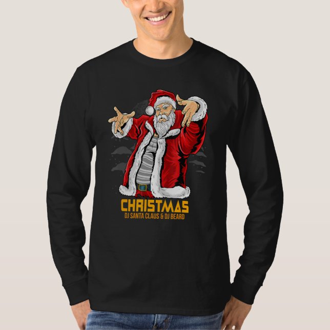 Camiseta Navidades Dj Santa Claus Navidades de disfraces Py (Anverso)