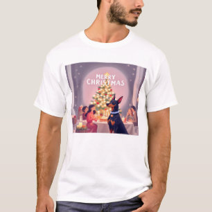 Camiseta Navidades Doberman