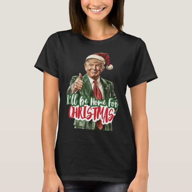 Camiseta Navidades Donald Trump presidente 2024 (Anverso)