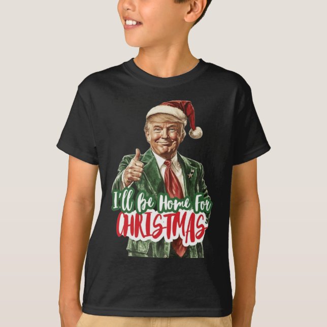 Camiseta Navidades Donald Trump presidente 2024 (Anverso)