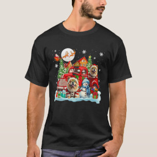 Camiseta Navidades Dos Vacas De Santa Chow En Camión De Rec