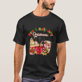Camiseta Navidades Dulce Café Candy Retro Groovy Navidad Tr