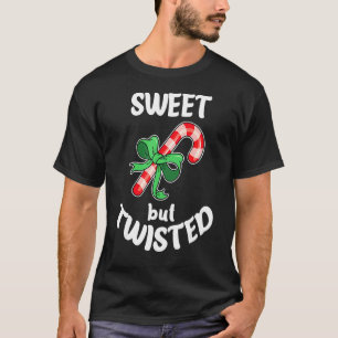 Camiseta Navidades dulces pero torcidos de Navidad Candy Ca