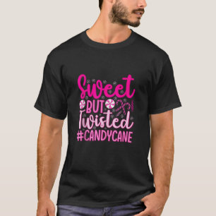 Camiseta Navidades Dulces Pero Twisted Pink Candy Cane Tank