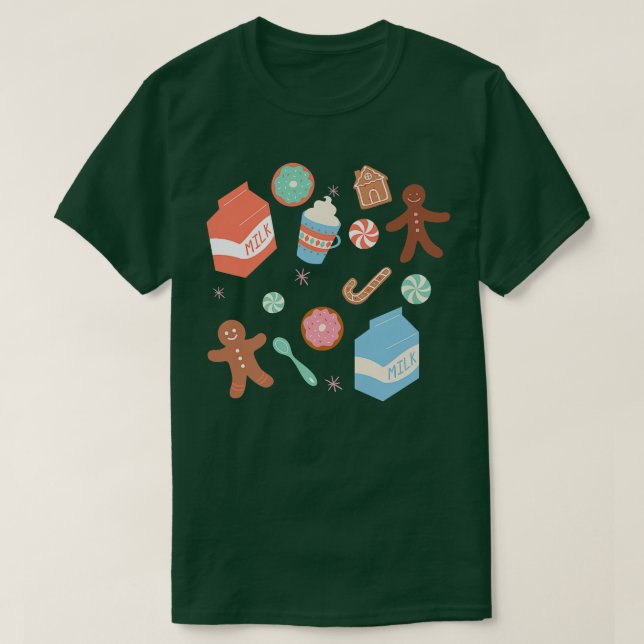 Camiseta Navidades dulces Premium (Diseño del anverso)
