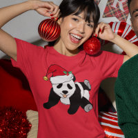 Navidades educadas en el oso panda de las mujeres 