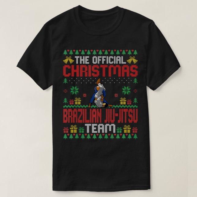 Camiseta Navidades El equipo brasileño Jiu Jitsu Artes Marc (Diseño del anverso)