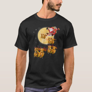 Camiseta Navidades: El reno de Dachshund, el perro camina g