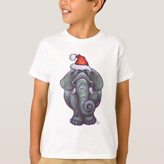 Camiseta Navidades elefantes (Anverso)