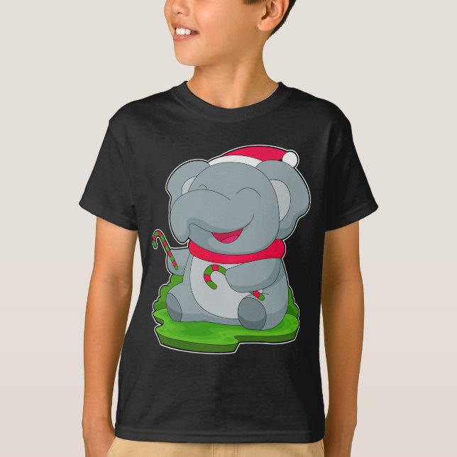 Camiseta Navidades elefantes Candy (Anverso)