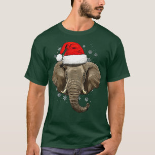 Camiseta Navidades elefantes Zoo Safari Keeper Animal amant