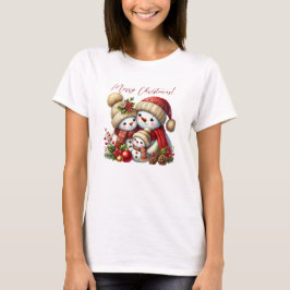 Camiseta Navidades elegantes acuarela Botánica