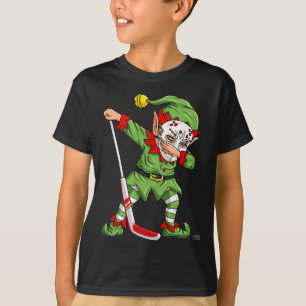 Camiseta Navidades Elf Dabbing Jugador de Hockey sobre Hiel