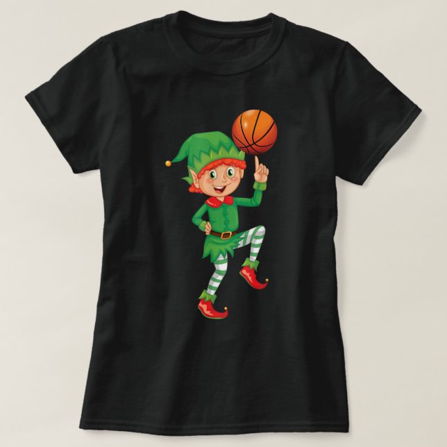 Camiseta Navidades Elf de Baloncesto Cutan Deportes X-Mas (Diseño del anverso)