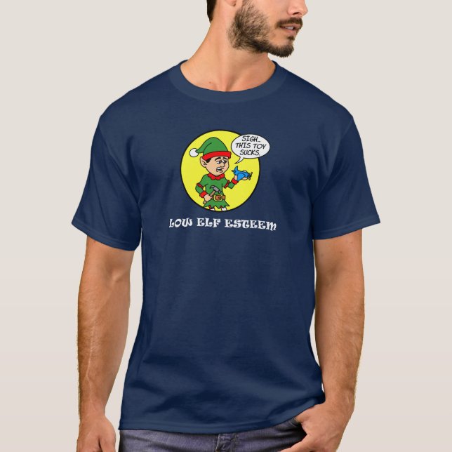 Camiseta Navidades Elf Esteem de bajo rendimiento vacaciona (Anverso)