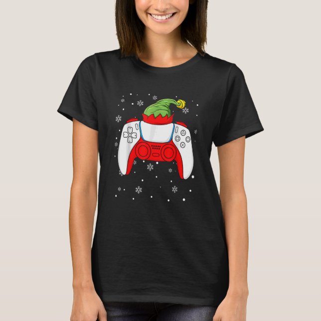 Camiseta Navidades Elf Gamer Controller Niños Niños Ns Gami (Anverso)