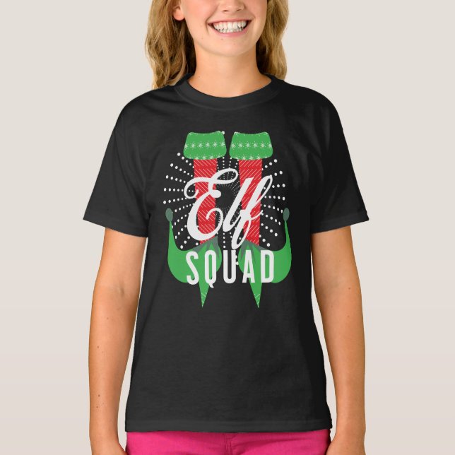 Camiseta Navidades Elf Heels Squad (Anverso)