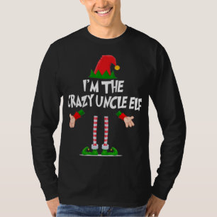 Camiseta Navidades Elf I'm The Crazy Uncle Elf Xmas Gift