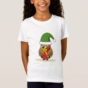 Camiseta Navidades Elf Owl con presente
