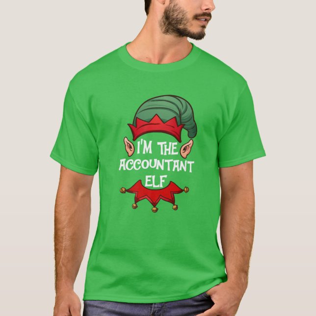 Camiseta Navidades Elf Pajama Gift I'm The Accountant Elf C (Anverso)