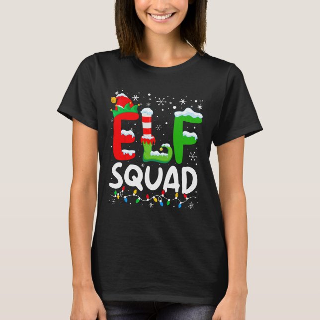 Camiseta Navidades Elf Squad a la familia coincidiendo con  (Anverso)