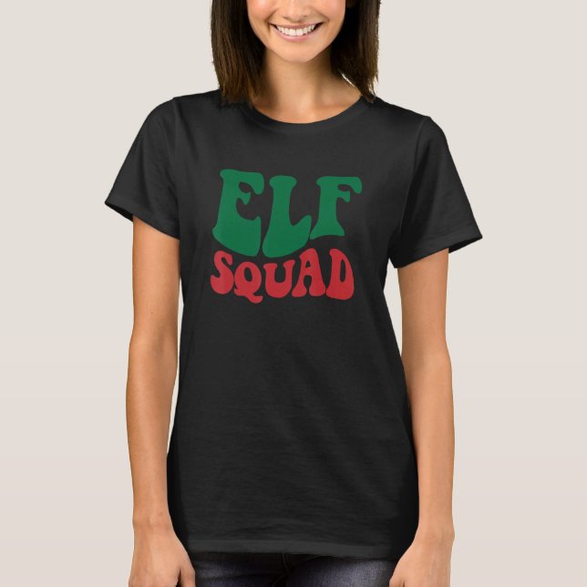 Camiseta Navidades Elf Squad coinciden con la familia Toddl (Anverso)