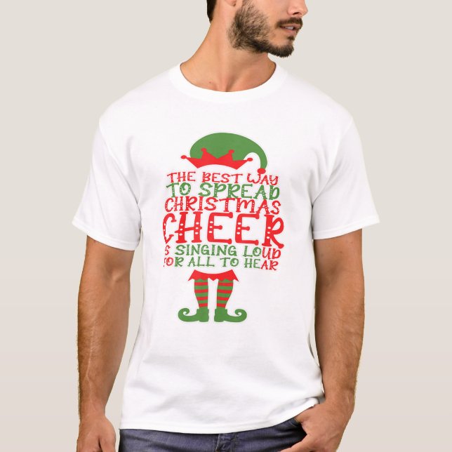 Camiseta Navidades Elf Tee, La Mejor Manera De Difundir La  (Anverso)