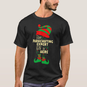 Camiseta Navidades elfo expertos en paracaidismo que coinci