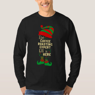 Camiseta Navidades elfo expertos en tostado de café coincid