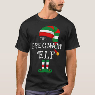 Camiseta Navidades embarazadas de la familia Elf coincidien