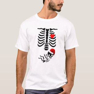 Camiseta Navidades embarazadas Skeleton Baby Boy Chica Expe