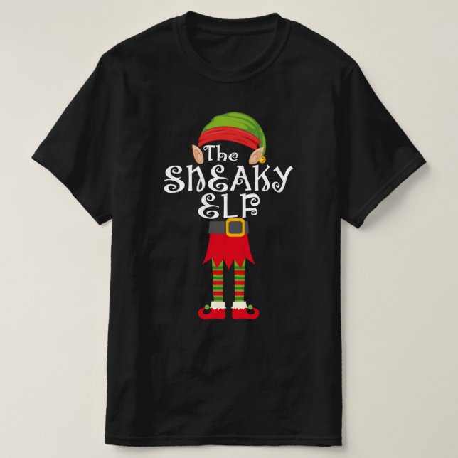 Camiseta navidades emparejados de elf (Diseño del anverso)