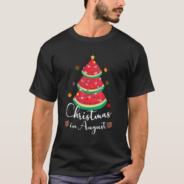 Camiseta Navidades En Agosto Melon Ice Cream Melon Xmas Sum (Anverso)