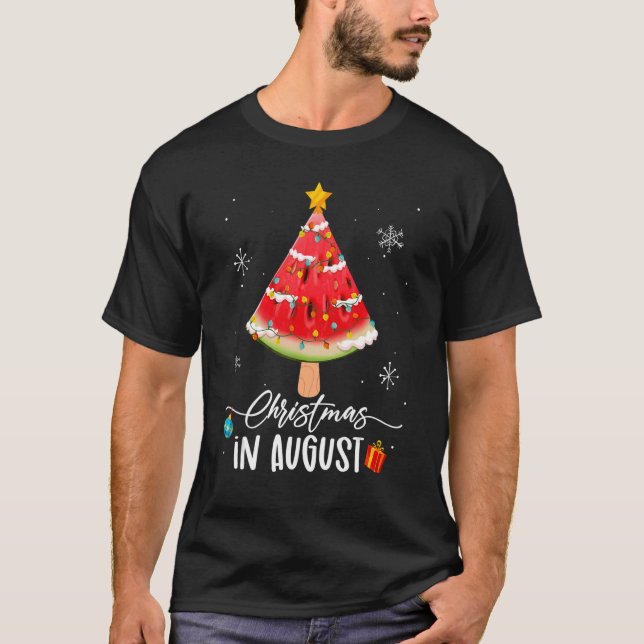 Camiseta Navidades En Agosto Melon Ice Cream Melon Xmas Sum (Anverso)