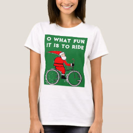 Camiseta Navidades en bicicleta