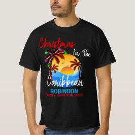 Camiseta Navidades en el colorido viaje marítimo caribeño