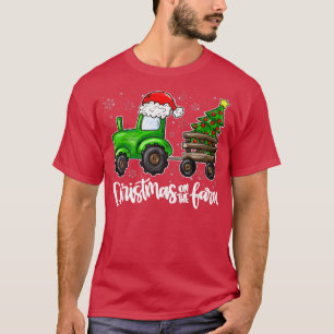Camiseta Navidades En El Tractor De Granjas Santa Farmer Ch