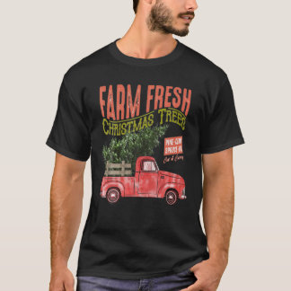 Camiseta Navidades En Granja Fresco Árbol De Navidad Vinata