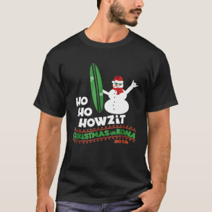 Camiseta Navidades en Hawaii Tshirt Howzit Surf Dude Snowma