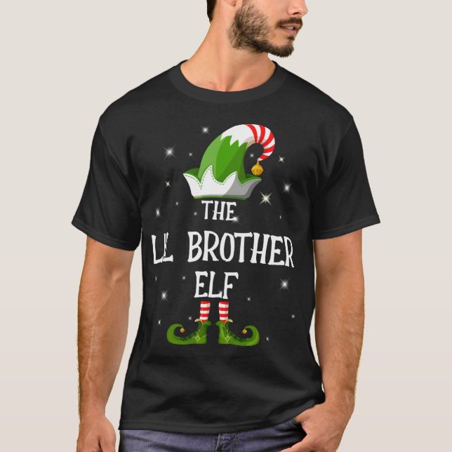 Camiseta Navidades en juego de la familia Elf, hermano meno (Anverso)