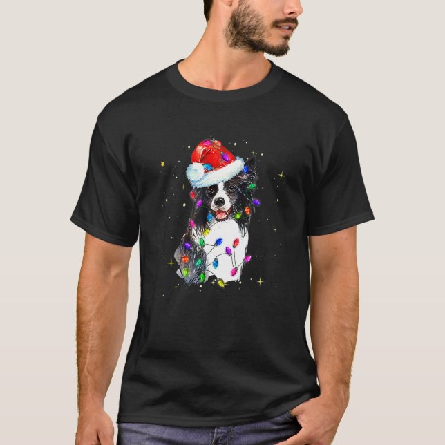 Camiseta Navidades en juego del Collie de Santa Frontera Il (Anverso)